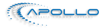 Apollo SatCom logo in footer